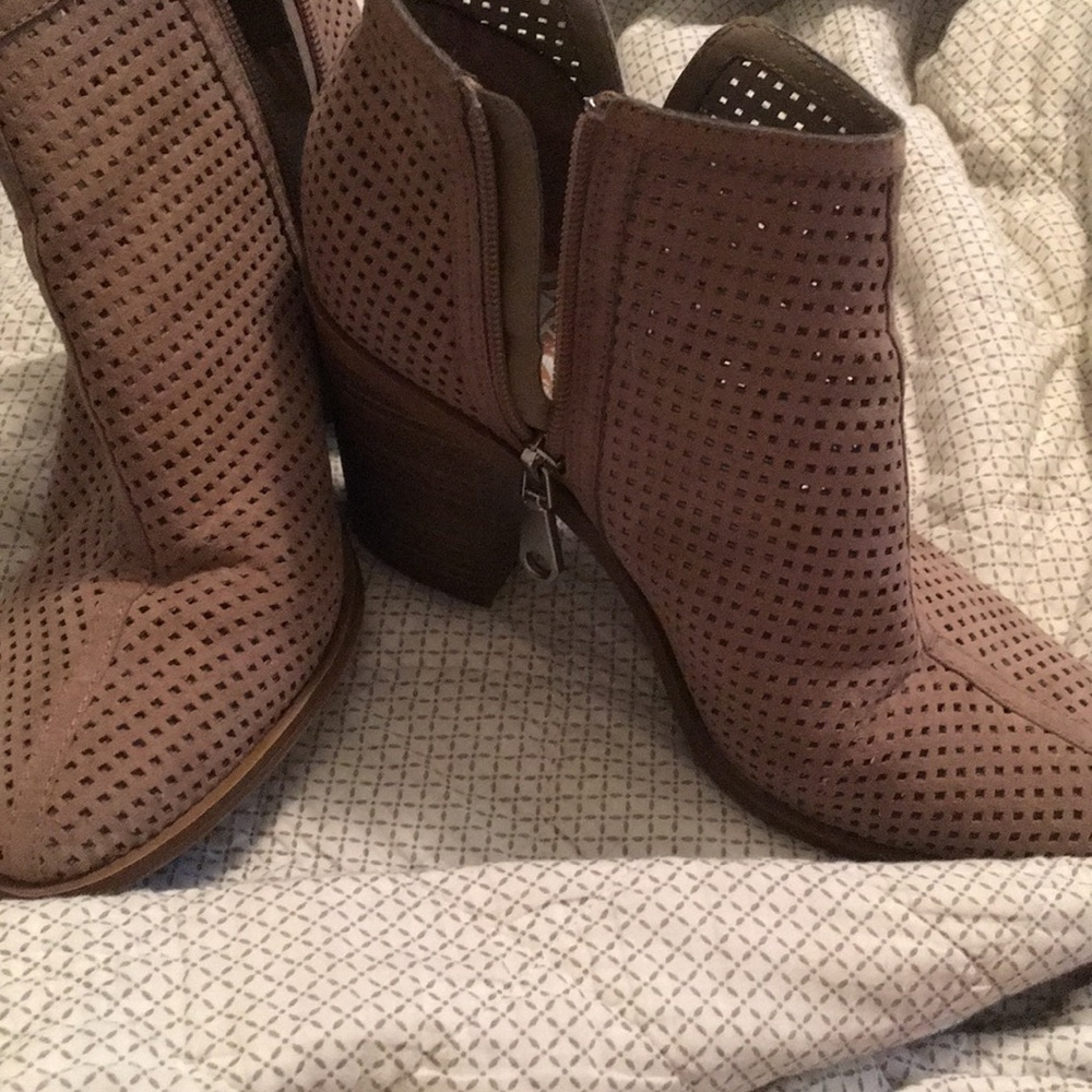 Target Brand erforated Suede Booties